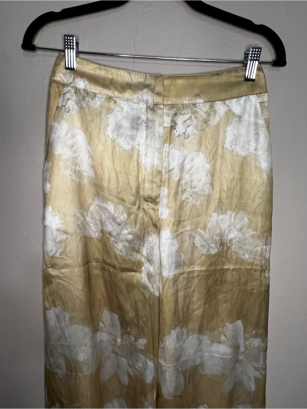 Commense NWT Semi Sheer Golden Romance Floral Print Wide Leg Palazzo Pants - Picture 3 of 12